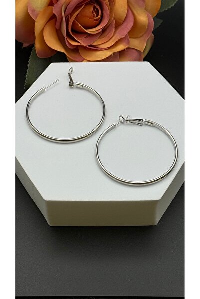 SK aksesuar Hoop Steel Earrings