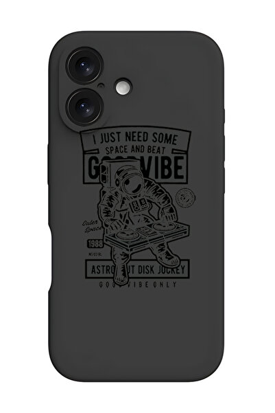 Theodor غطاء حماية سيليكون سائل مقاوم للصدمات لهاتف iPhone 16 Plus باللون الأ...