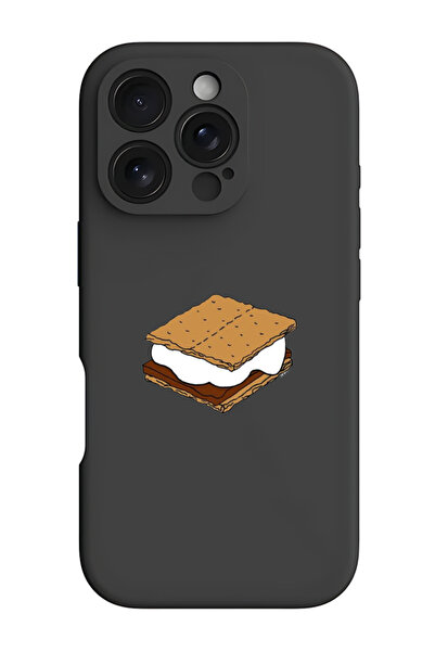 Theodor غطاء حماية سيليكون سائل مقاوم للصدمات لهاتف iPhone 16 Pro Max أسود - ...