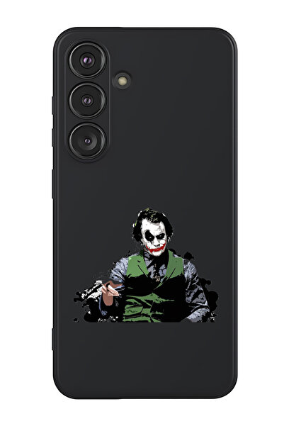 Theodor غطاء حماية من السيليكون السائل المقاوم للصدمات لهاتف سامسونج جالاكسي S25 بلس (أسود) - جوكر بوينتنج