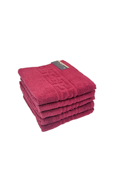rotop Set 5 bucati Face Towels , Greek Model, 50 x 90 cm, 100% Cotton Pakistan, White