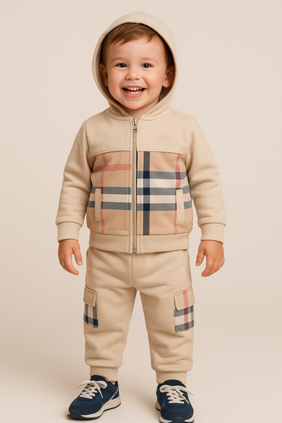 SULİFESTORE Digital Printed Hoodie Tracksuit Set