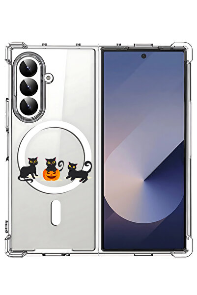 Theodor غلاف لهاتف Samsung Galaxy Z Fold 7 متوافق مع MagSafe، غطاء مقاوم للصد...