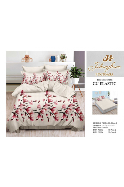 FIONNA.RO Fine Bed Linen With Elastic - Magnolia