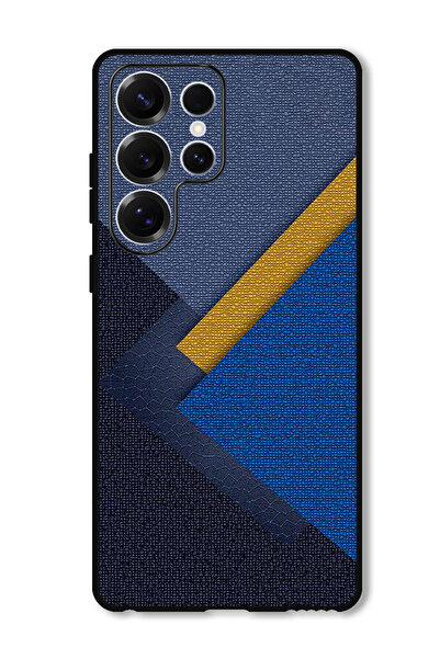 Theodor غطاء حماية مقاوم للصدمات لهاتف سامسونج S25 ألترا، ظلال جلدية مثلثة