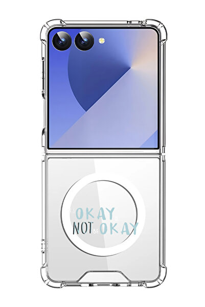 Theodor غلاف لهاتف Samsung Galaxy Z Flip 7 متوافق مع MagSafe، غطاء مقاوم للصد...