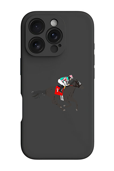 Theodor جراب حماية من السيليكون السائل المقاوم للصدمات لهاتف iPhone 16 Pro با...