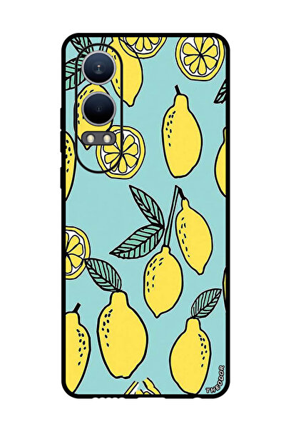 Theodor جراب واقٍ مضاد للخدش والصدمات لهاتف Oppo K12x (الصين) خلفية ليمونية ف...