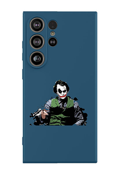 Theodor غطاء حماية سائل من السيليكون المقاوم للصدمات لهاتف سامسونج جالاكسي S25 ألترا (أزرق) - جوكر بوينتنج