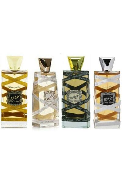 lattafa Halal Perfume Spray Eau de Parfum 100ml Oud Mood Musk Elixir Reminiscent 4 Pack