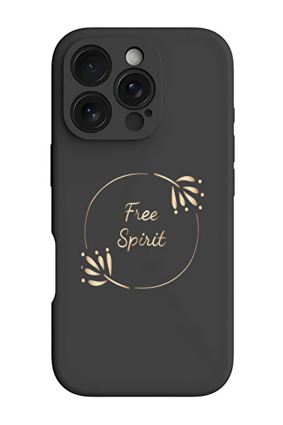 Theodor iPhone 16 Pro Max Black Protective Liquid Silicone Shockproof Case - ...