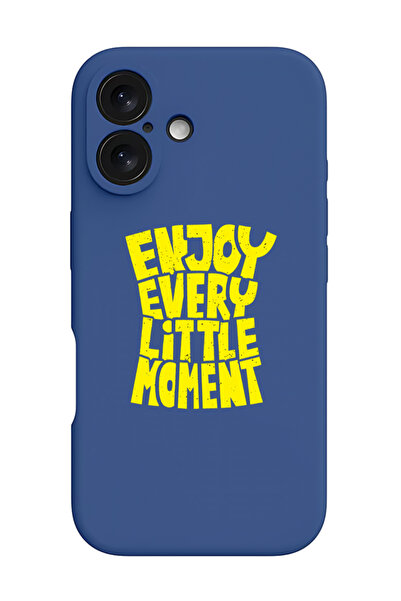 Theodor جراب حماية سيليكون سائل مقاوم للصدمات لجهاز iPhone 16 باللون الأزرق -...