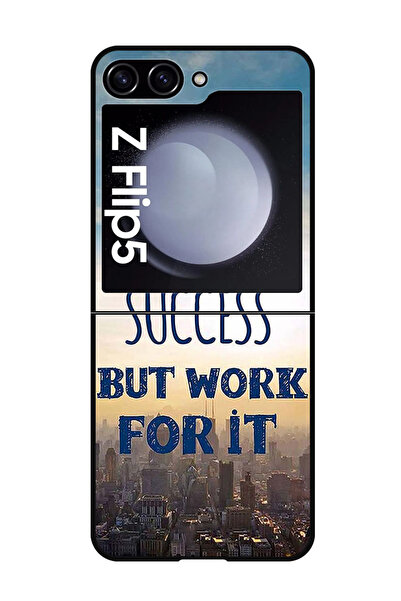 Theodor غطاء حماية مقاوم للصدمات لهاتف سامسونج زد فليب 5 لا يحلم بالنجاح أبدًا