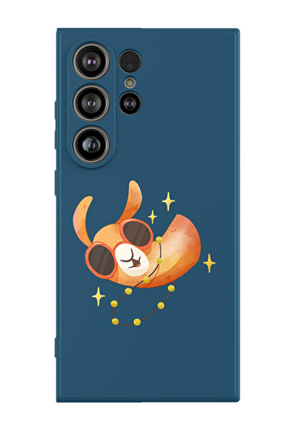 Theodor غطاء حماية سيليكون سائل لهاتف سامسونج جالاكسي S25 ألترا (أزرق) - يرتد...