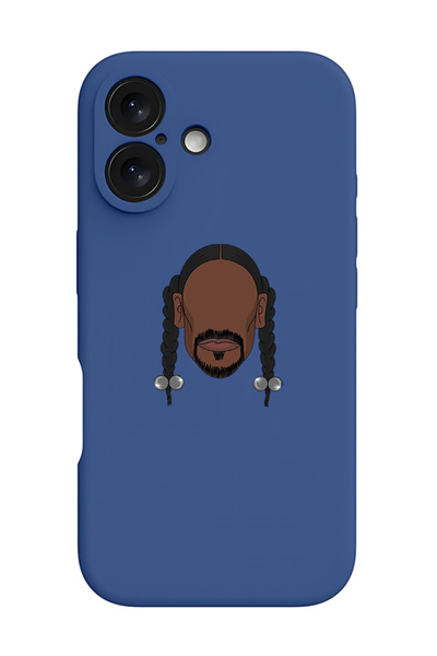 Theodor غطاء حماية سيليكون سائل مقاوم للصدمات لجهاز iPhone 16 أزرق - سنوب دوج