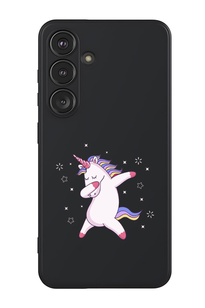 Theodor غطاء حماية سيليكون سائل مقاوم للصدمات لهاتف سامسونج جالاكسي S25 (أسود...