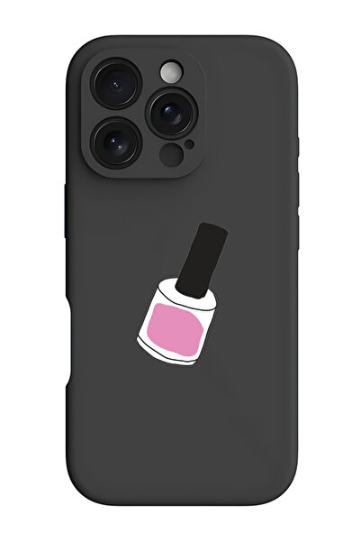 Theodor iPhone 16 Pro Max Black Protective Liquid Silicone Shockproof Case - ...