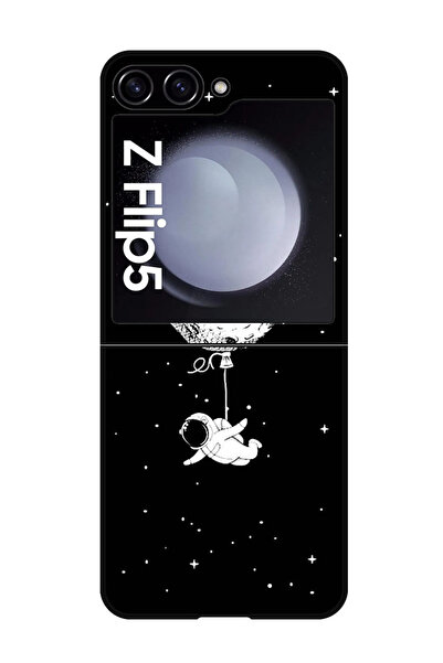 Theodor غطاء حماية مضاد للخدش والصدمات لهاتف سامسونج جالاكسي زد فليب 5 من تصميم رائد الفضاء الخيالي