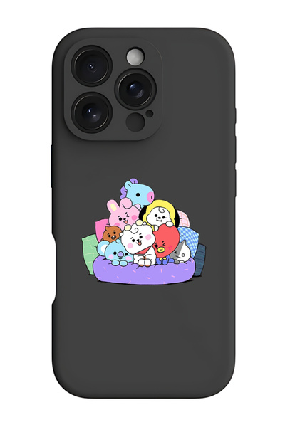 Theodor جراب حماية من السيليكون السائل المقاوم للصدمات لهاتف iPhone 16 Pro Ma...