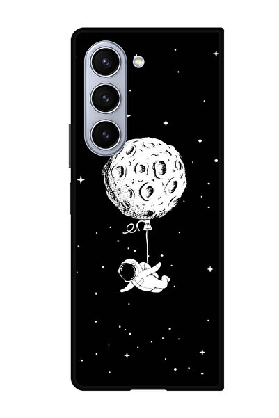 Theodor غطاء حماية مضاد للخدش والصدمات لهاتف سامسونج جالاكسي زد فولد 5 من تصميم رائد الفضاء الخيالي