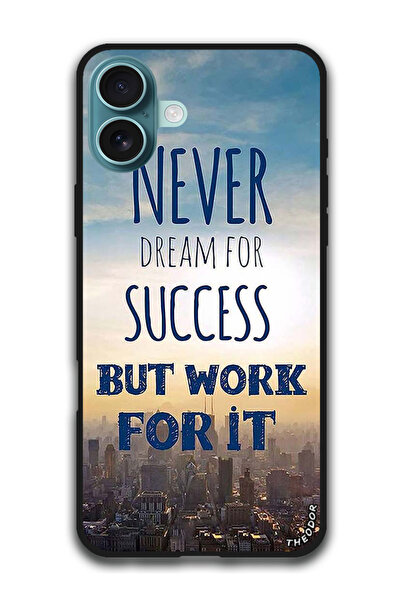 Theodor غطاء حماية مضاد للخدش والصدمات لهاتف iPhone 16 (6.1) بوصة لا تحلم أبد...