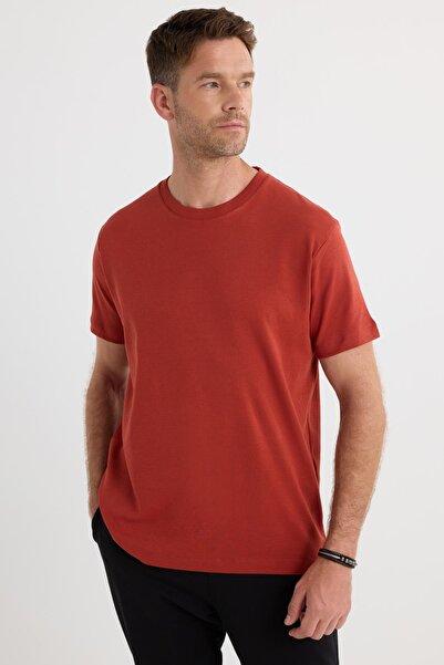 Tudors Unisex Relax Fit Άνετη εφαρμογή 100% βαμβακερή μαλακή υφή Ελαφρύ παχύ μπλουζάκι με λαιμόκοψη