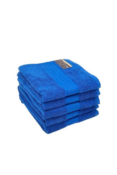 rotop Set 5 bucati Face Towels , Greek Model, 50 x 90 cm, 100% Cotton Pakistan, White