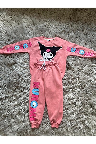 Cyber Kuromi Model Girl's Top and Bottom Tracksuit Set