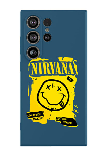 Theodor غطاء حماية سائل من السيليكون المقاوم للصدمات لهاتف سامسونج جالاكسي S25 ألترا (أزرق) - نيرفانا