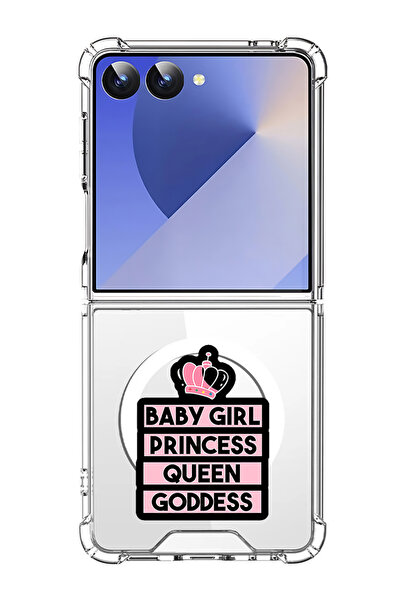 Theodor غلاف لهاتف Samsung Galaxy Z Flip 7 متوافق مع MagSafe، غطاء هاتف مقاوم...