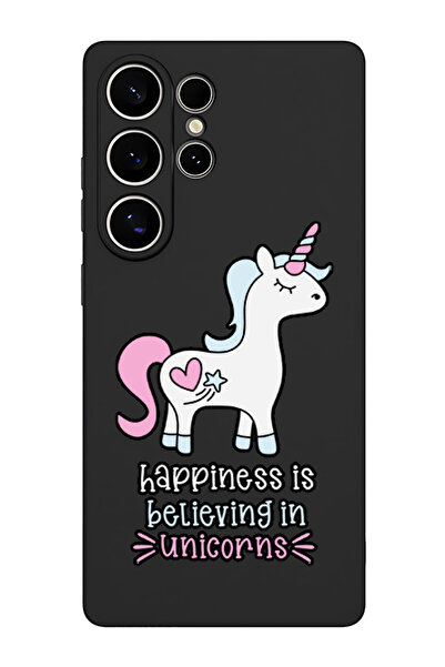 Theodor غطاء حماية سيليكون سائل لهاتف سامسونج جالاكسي S25 ألترا (أسود) - السع...