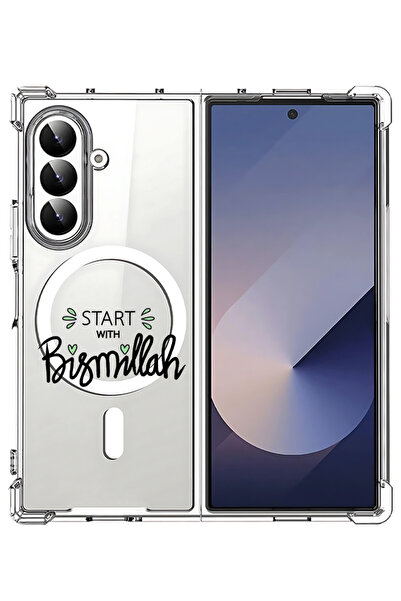 Theodor غلاف لهاتف Samsung Galaxy Z Fold 7 متوافق مع MagSafe، غطاء مقاوم للصد...