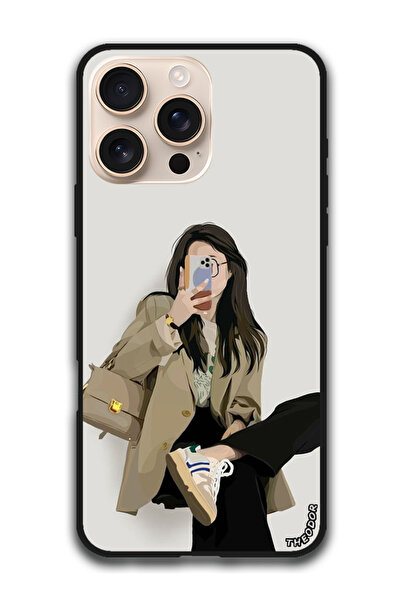 Theodor جراب واقٍ مضاد للخدش والصدمات لهاتف iPhone 16 Pro Max (6.9) بوصة فتاة...