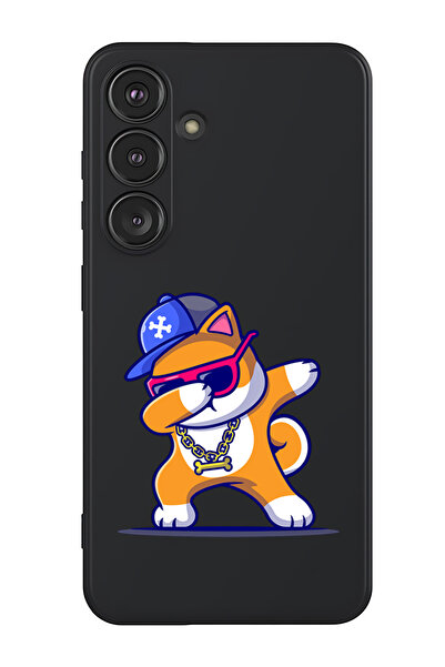 Theodor غطاء حماية سائل من السيليكون المقاوم للصدمات لهاتف سامسونج جالاكسي S25 بلس (أسود) - دوج داب