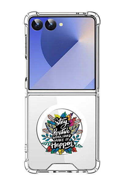 Theodor غلاف لهاتف Samsung Galaxy Z Flip 7 متوافق مع MagSafe، غطاء مقاوم للصد...