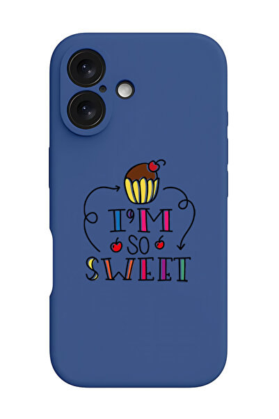 Theodor جراب سيليكون سائل واقي مقاوم للصدمات لجهاز iPhone 16 Plus باللون الأز...