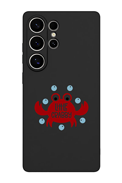 Theodor غطاء حماية سائل من السيليكون المقاوم للصدمات لهاتف سامسونج جالاكسي S25 ألترا (أسود) - ليتل كرابي