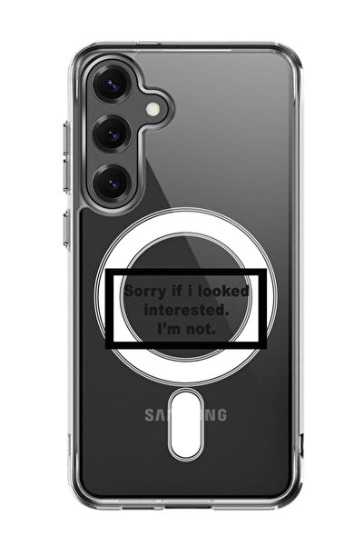 Theodor غلاف لهاتف Samsung Galaxy S25 Plus متوافق مع MagSafe، غطاء آسف إذا نظرت