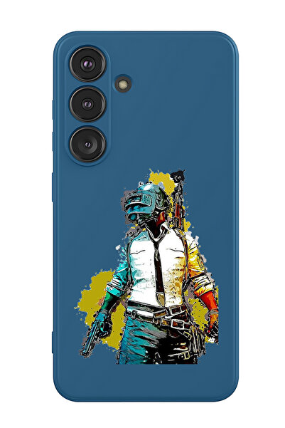 Theodor غطاء حماية سيليكون سائل مقاوم للصدمات لهاتف سامسونج جالاكسي S25 (أزرق...