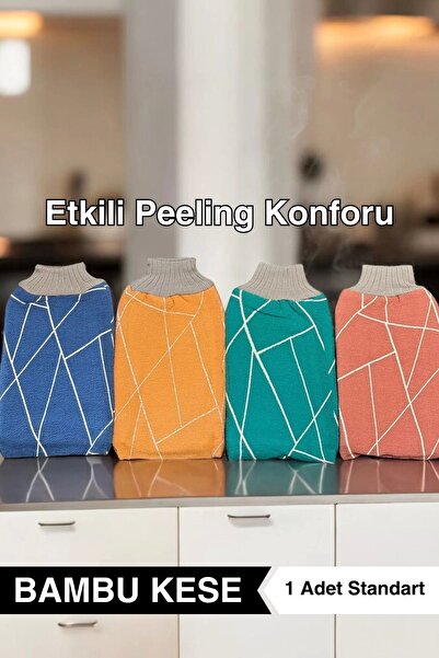 QesQin %100 İpek Banyo Duş Kesesi – Peeling Eldiveni | Normal Ciltler İçin