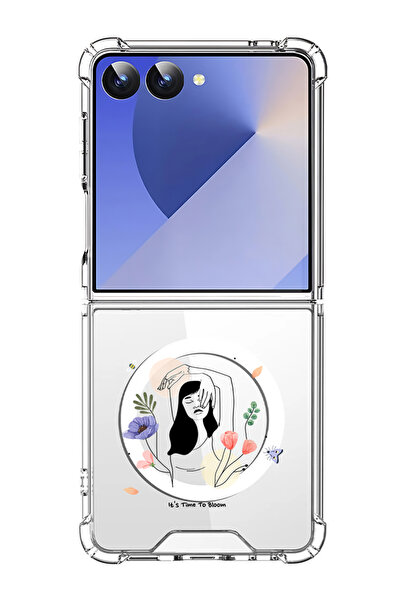 Theodor غلاف لهاتف Samsung Galaxy Z Flip 7 متوافق مع MagSafe، غطاء هاتف مقاوم...
