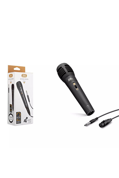 mehatech aksesuar Subzero TV60 Mono Jack Girişli 2 Metre Kablolu Karaoke Mikrofon