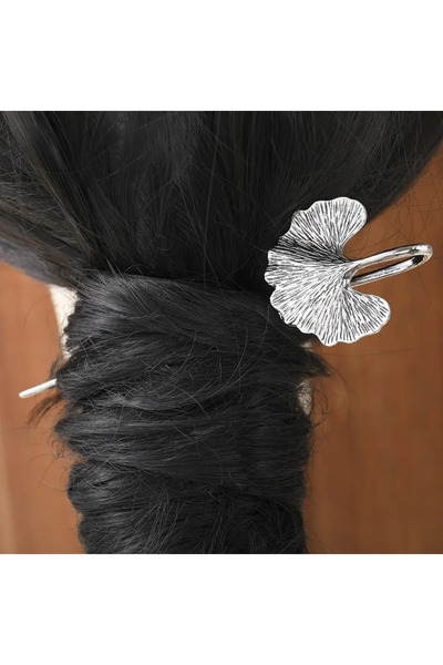 MİLALAZO Stylish Ginkgo Leaf-Shaped Women's Hairpin Chinese Hairpin