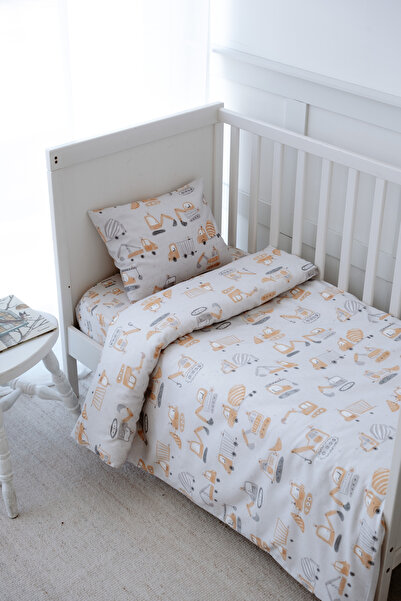 NOU طقم غطاء لحاف سرير بارك مع ملاءات عضوية من آيتش إم إم (80X120 - 35x45 - 6...