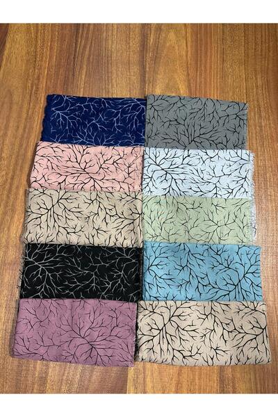 Muhtelif 100 lüPamuklu Flamlı Ağaç Desenli Yazma Toptan Hediyelik 100Lu Paket...