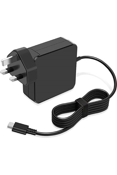 PRITZKER شاحن USB C بقوة 65 واط لأجهزة Lenovo Thinkpad Yoga Tab M9 وHuawei Matebook وMacBook Pro/Air وSamsung