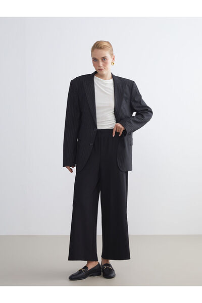 LC Waikiki Create Your Style from Uzg Store |   Plus Size Elastic Waist Wide Leg Women's Trousers