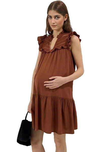 PayBuy Mini rochie de damă Broderie Detaliată țesut încrețit Casual de vară Z...