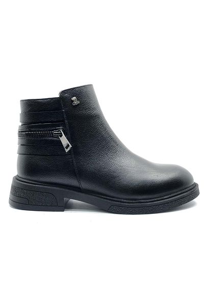 Venüs Umbra Genuine Leather Non-Slip Sole Orthopedic Women's Boots Black
