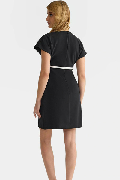 PayBuy Mini rochie de damă, linie A, cu decolteu în V, cu fundă, combinații casual elegante, weekend, material de calitate